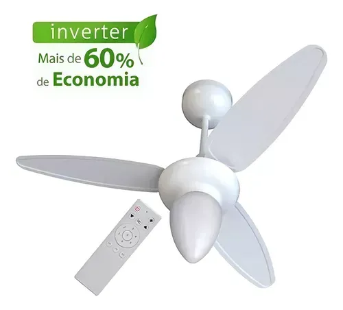 Ventilador De Teto Inverter Wind Com Controle Ventisol Cor Branco Dimetro 96cm 110v/220v